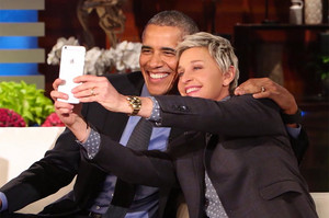  Ellen and Obama