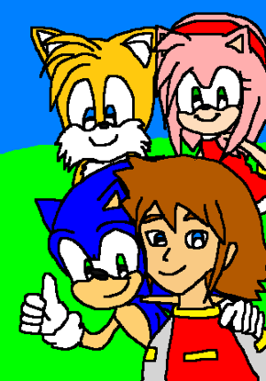  Sonic X Sonic Chris Tails and Amy