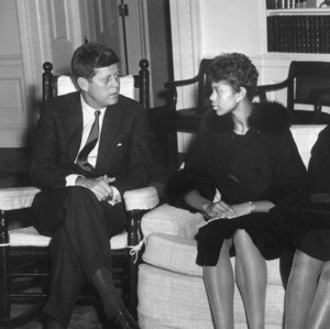  Wilma Rudolph And President John Kennedy