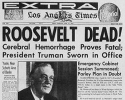  articulo The Passing Of Franklin Roosevelt