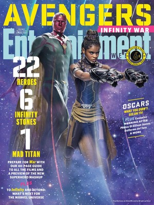  Avengers: Infinity War - The Vision and Shuri Entertainment Weekly Cover