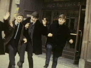  Beatles having fun