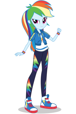  Equestria Girls Digital Series arco iris Dash official artwork