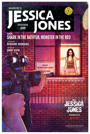  Jessica Jones "aka cá mập In The Bathtub, Monster In The Bed" (2x09) episode poster