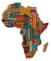 Map Of Africa Made Of Fabric - africa fan art