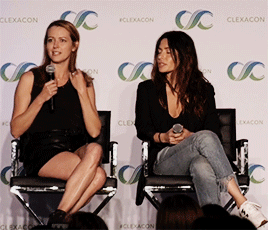Amy with Sarah at ClexaCon 2018