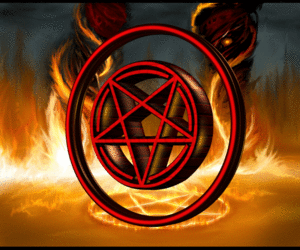  Demonic red pentagram