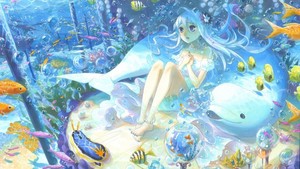  Mermaid Anime HD kertas-kertas dinding 728x410