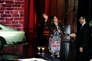  Monica Bellucci on “Che tempo che fa” TV tampil in Milan