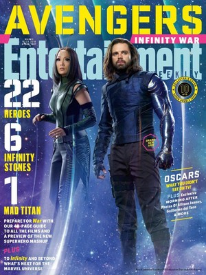  Avengers: Infinity War - Mantis and Winter Soldier Entertainment Weekly Cover