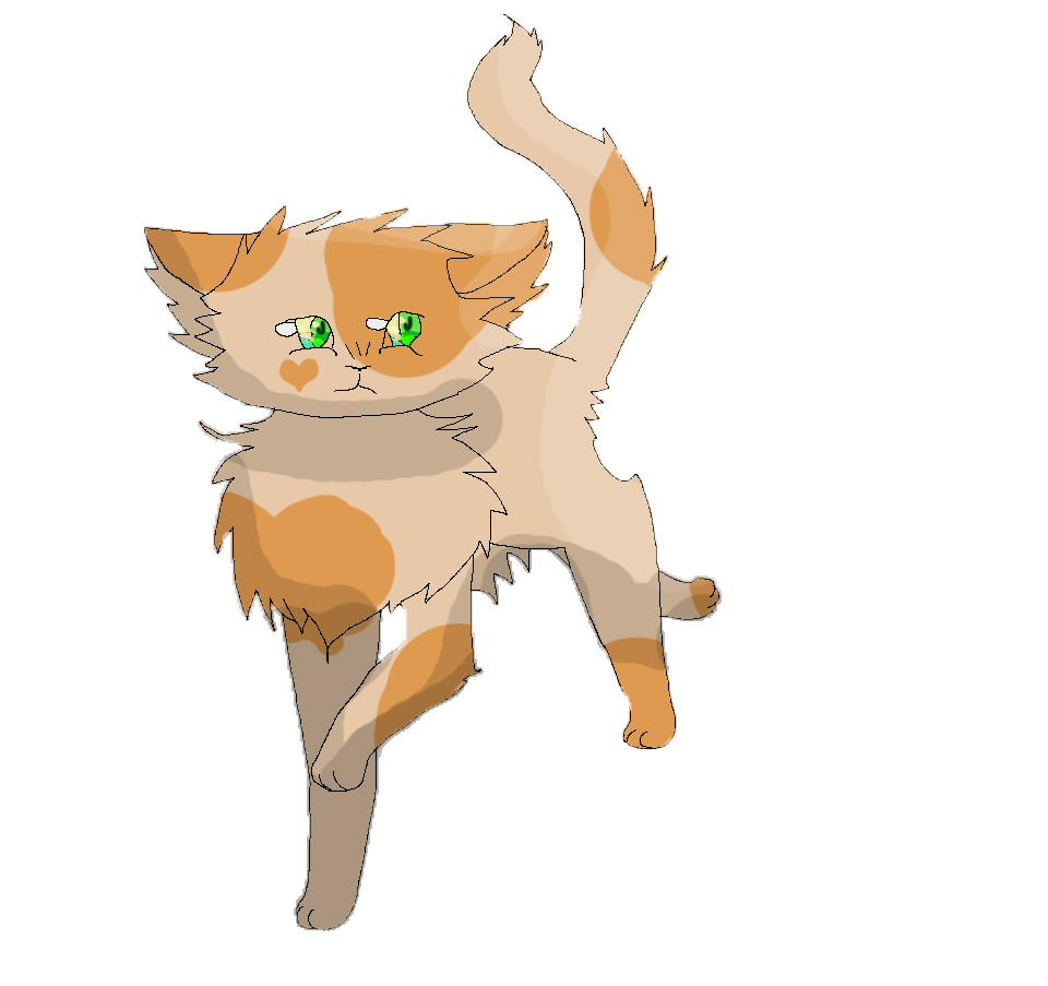 Photo of Brightpaw for fans of WARRIOR CATS. 