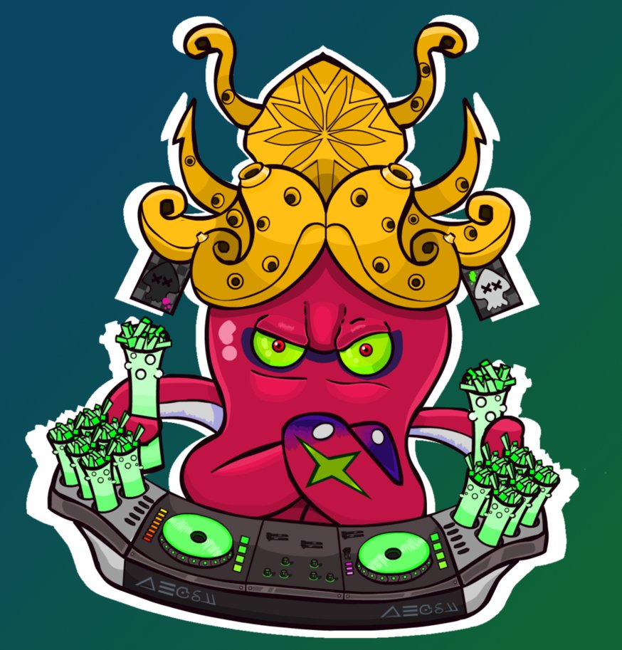 Art of DJ Octavio for অনুরাগী of Splatoon. https://nanophoenix364.deviantar...