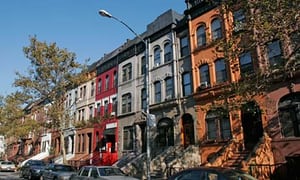  Brownstones In Harlem, New York 