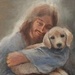 Jesus With A Puppy - jesus icon
