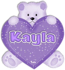  Kayla медведь with сердце