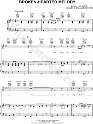 Sheet Music To Broken-Hearted Melody 