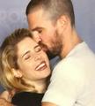 Stephen and Emily #HVFFLondon  - stephen-amell-and-emily-bett-rickards photo