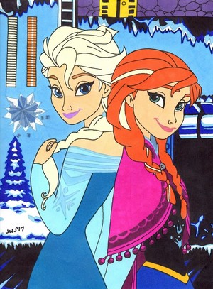  elsa and anna Disney s La Reine des Neiges par jajuruns90rebels dbggcmr