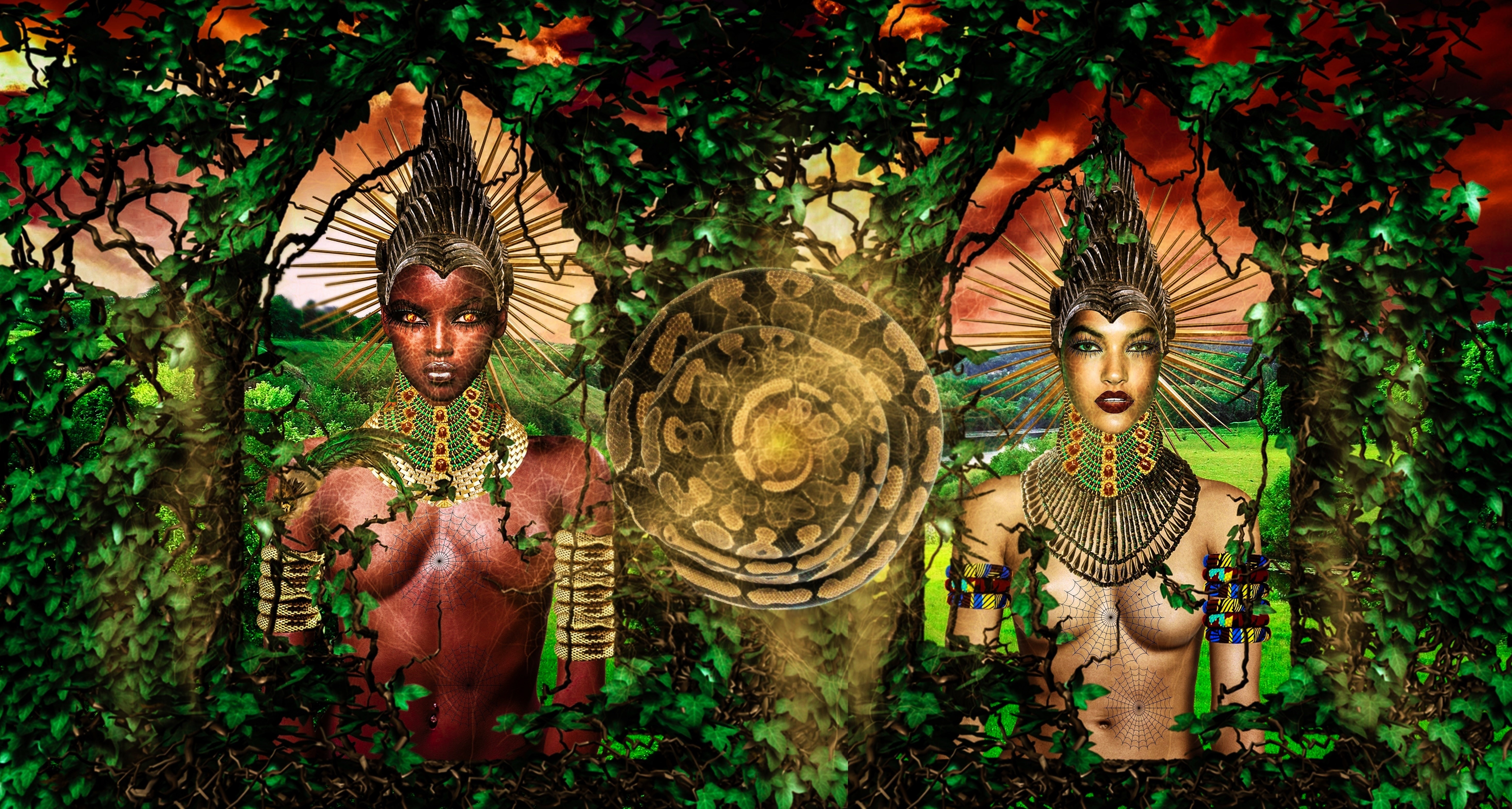 African Goddess Eke Idemiri Idemili Idenne Edenne Garden Of Eden