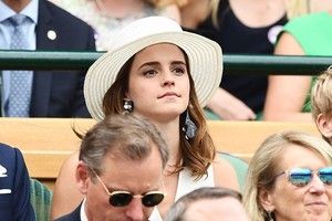  Emma Watson at Wimbledon in লন্ডন [July 14, 2018]