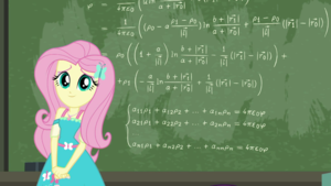  Fluttershy finishes solving the math equation EGDS10