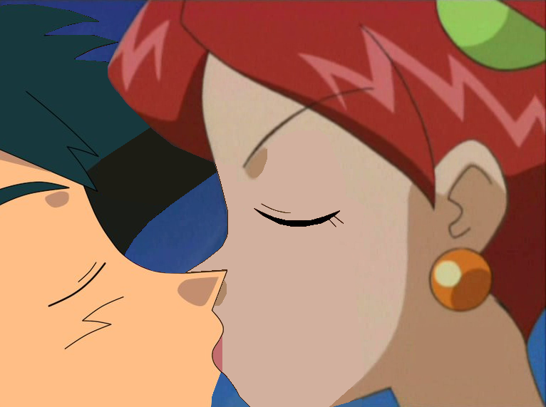 Pokémon Photo: Grace x Ash Kiss.