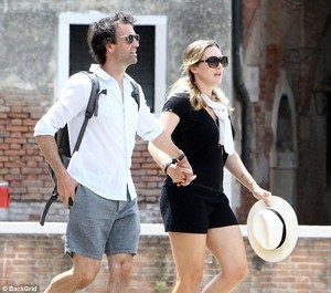  Kate and her husband Ned in Venice