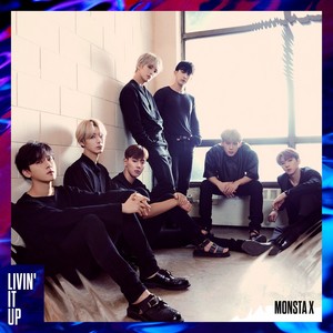  MONSTA X Japon 4th single「LIVIN’ IT UP」 album covers