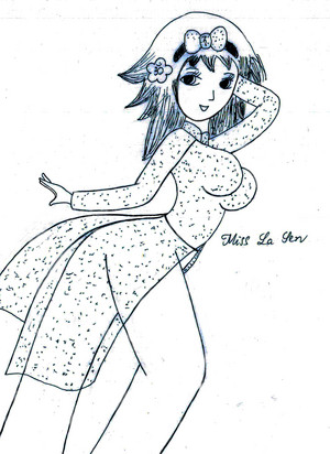  Miss La Sen in aodai, manga9