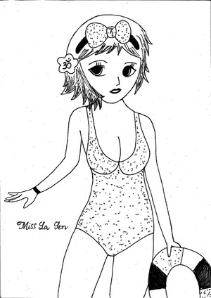  Miss La Sen in swimming suits-3