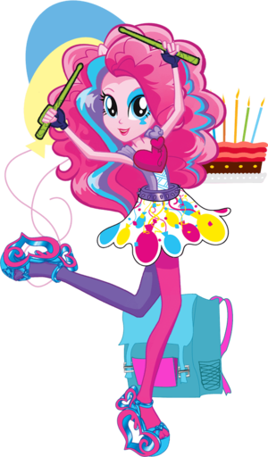  Pinkie Pie 虹 Rocks character bio art