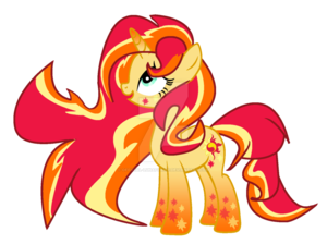 rainbow power sunset shimmer by official lunaflaire d81rblv