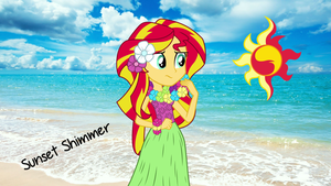 sunset shimmer in the pantai wallpaper oleh shahrinshuzaily1950 d7if44x
