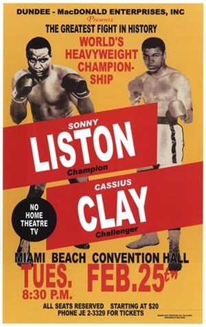  1964 Poster Ali And Liston Fight