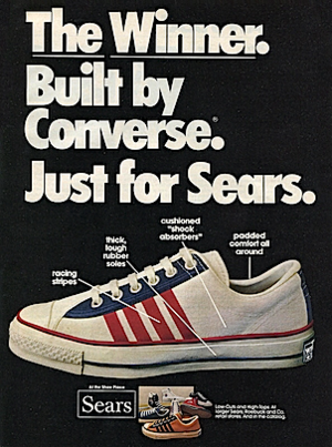  1974 Promo Ad For Converse Sneakers