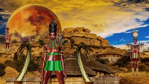  African Goddess Nne Agwu Ezenwanyi - Naga - Sirius Ugo Art 4