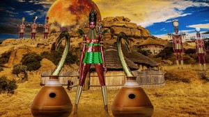  African Goddess Nne Agwu - Naga - Ezenwanyi Sirius Ugo Art 5