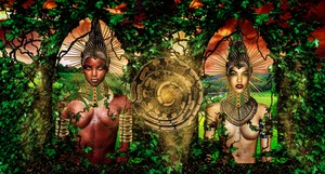  Ancient Igbo African Goddess Ogbuide Uhamiri Oguta and Eke Idemiri Idemili Idenne Edenne Garden Of E