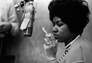  Aretha Franklin In The Recording Studio