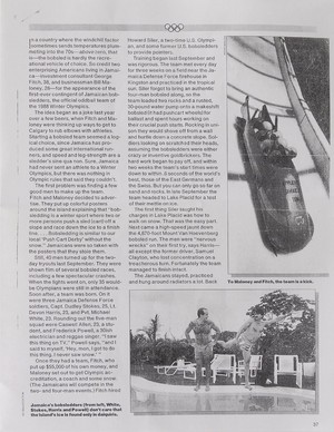 Article Pertaining To Jamaican Bobsled Team