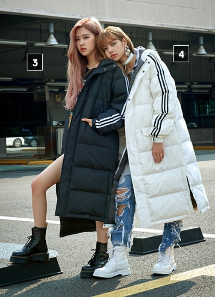 BLACKPINK for Adidas Long Padded Coats - Black Pink Photo (41577857) -  Fanpop