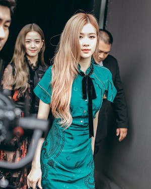  Jisoo and Rosé Attend COACH 表示する at NYFW