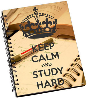  Keep Calm And Study Hard Notebook