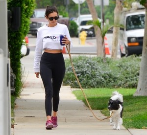 Nina Dobrev With her dog Maverick in Los Angeles - September 5th