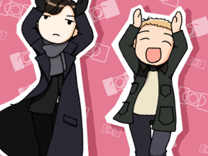  Sherlock and Watson happy dance!
