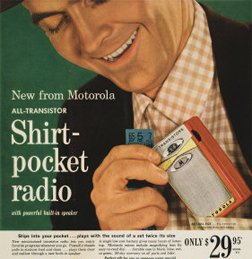  Vintage 1959 Promo Ad For A Transistor Radio