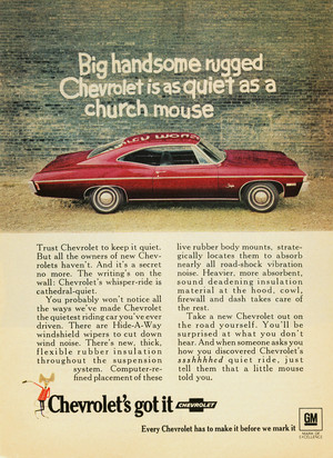  Vintage Promo Ad For Cheverolet
