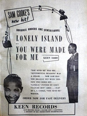  Vintage Sam Cooke Promo Ad