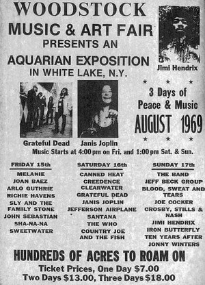  Woodstock poster