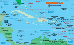  Map Of The Caribbean